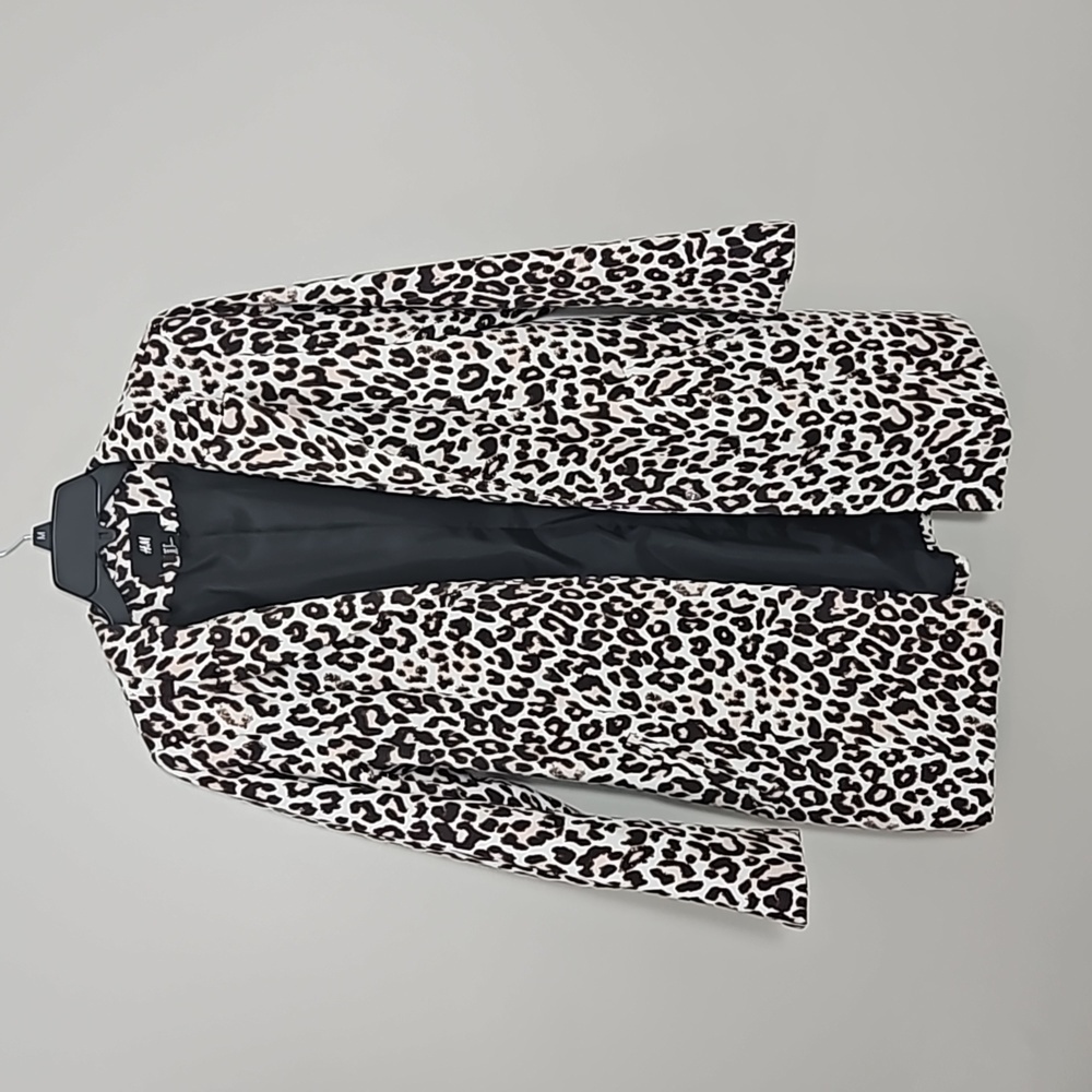 H&M Leopard Blazer Sz 8 - Picture 5 of 11